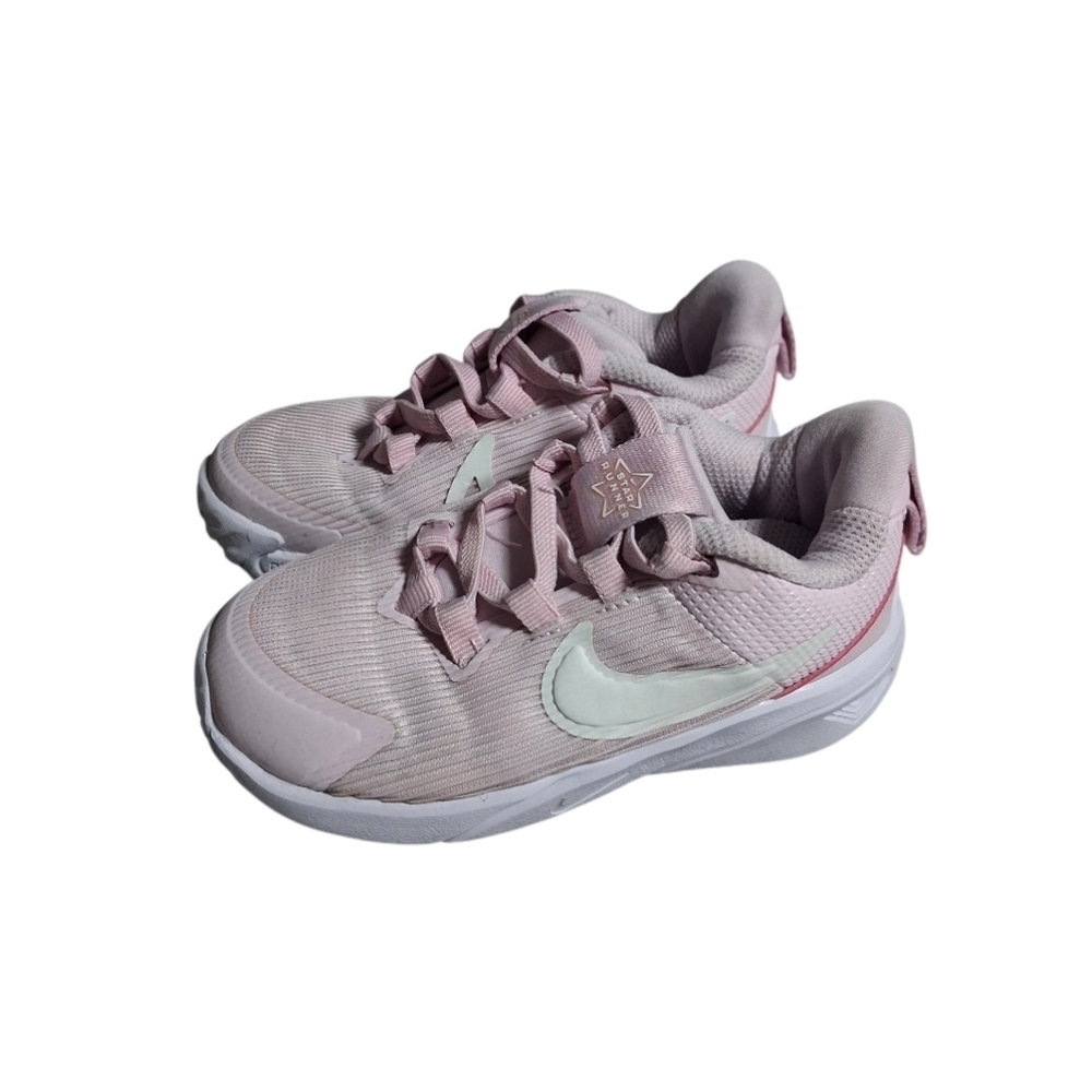 Nike Star Runner 4 Toddler Kids Shoes Pink White Size 8C